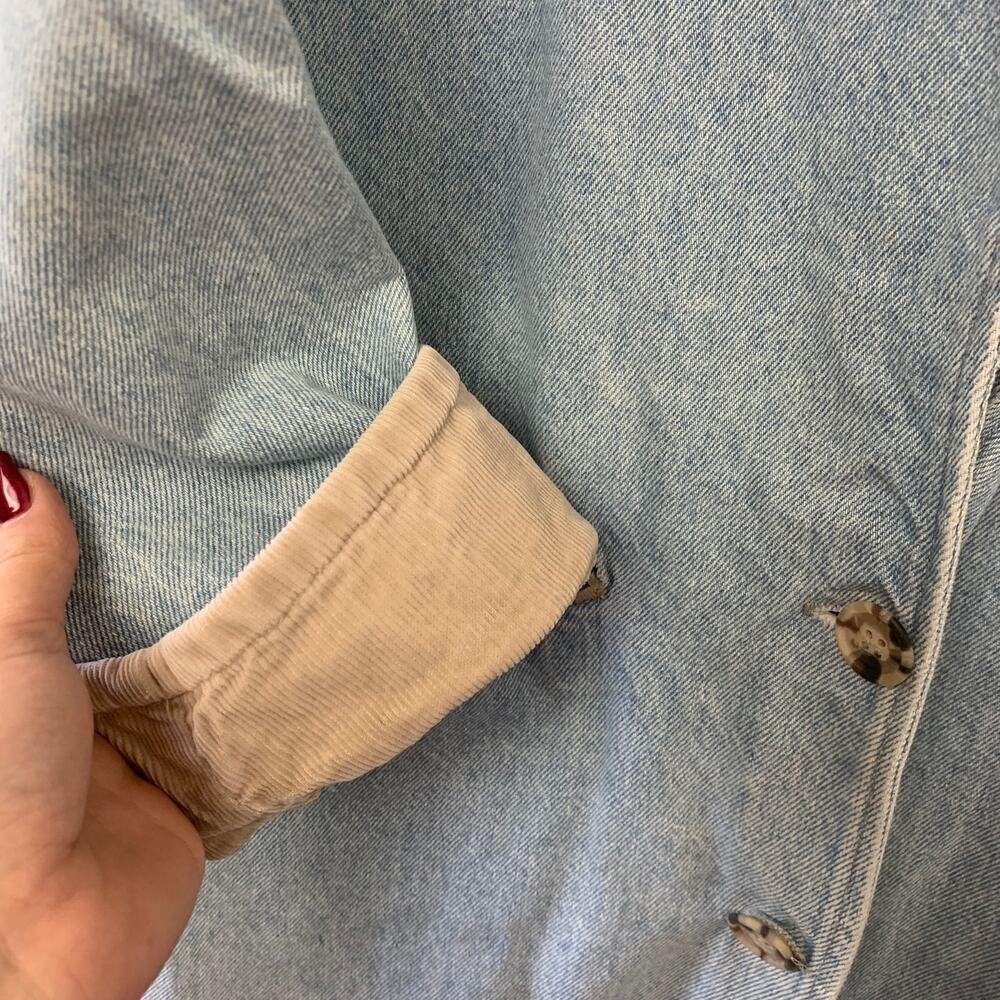 VTG Dungarees Long Denim Jacket - Picture 8 of 8